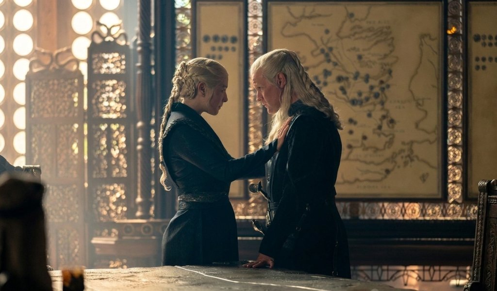 Rhaenyra Targaryen and Daemon Targaryen in HOTD Season 3 Episode 6