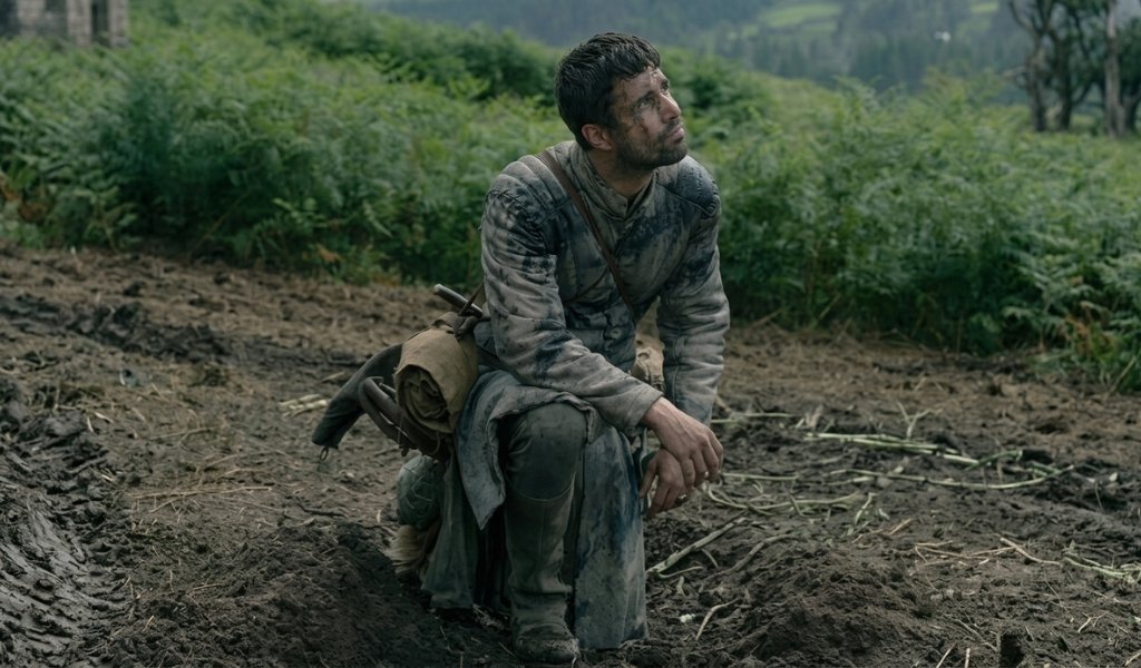 Ser Criston Cole looking desperate in the frantic battle in the riverlands hotd season 3