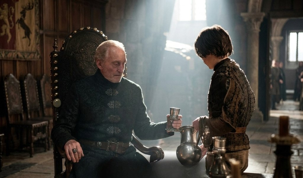 Arya Stark as a captive serving under Lannister occupation in Harrenhal Game of Thrones.