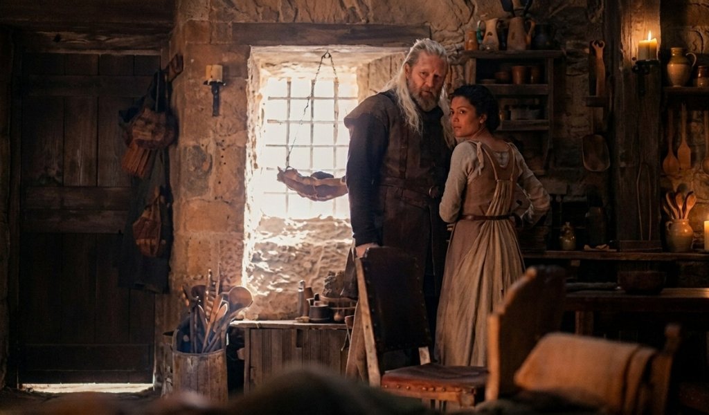 Hugh Hammer and his wife Kat facing the Green army threat in Tumbleton during hotd season 3 episode 4 book vs show events.