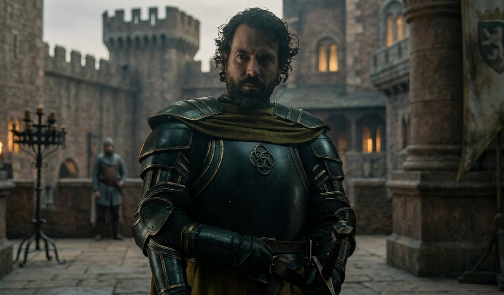Ser Luthor Largent and the City Watch Gold Cloaks in House of the Dragon season 3