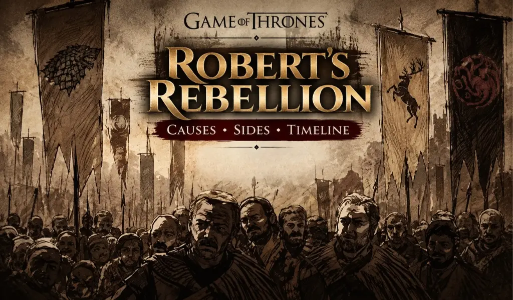 main battles of robert's rebellion timeline