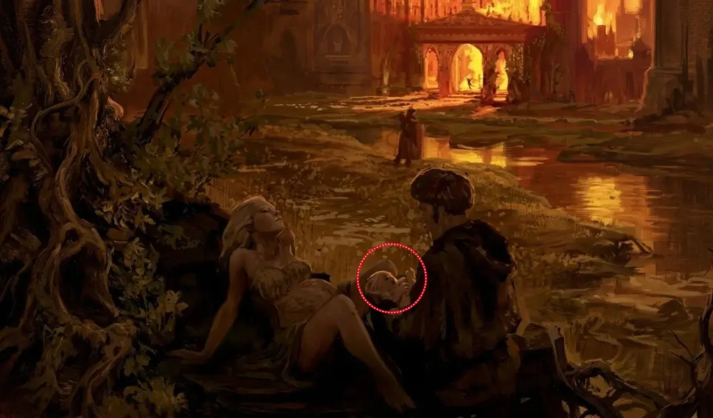 Prince Rhaegar Targaryen born amidst salt and smoke during the tragedy at summerhall