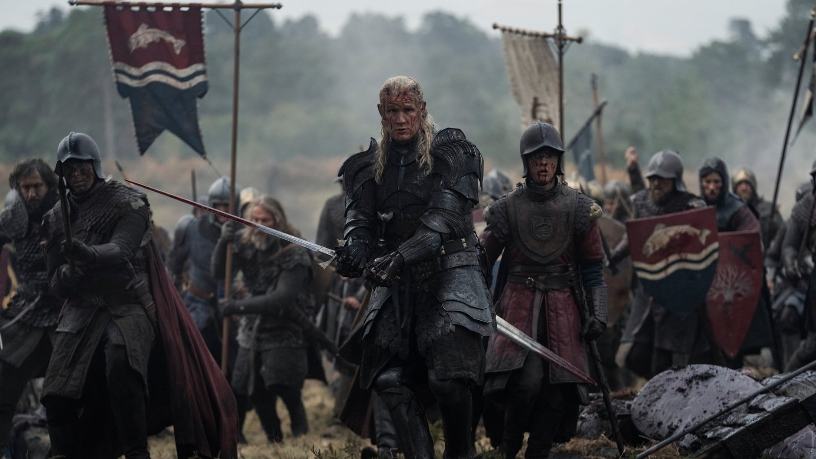 Daemon Targaryen leading his army in House of the Dragon Season 3 footage, signaling the start of the coming war