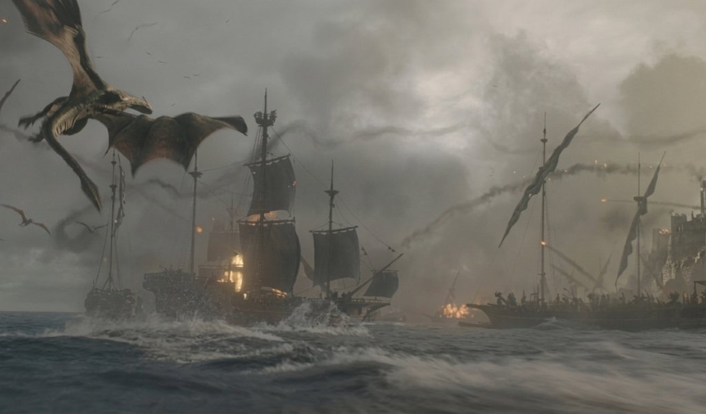 A dramatic battle scene showing who dies in house of the dragon season 3 from the greens and blacks factions