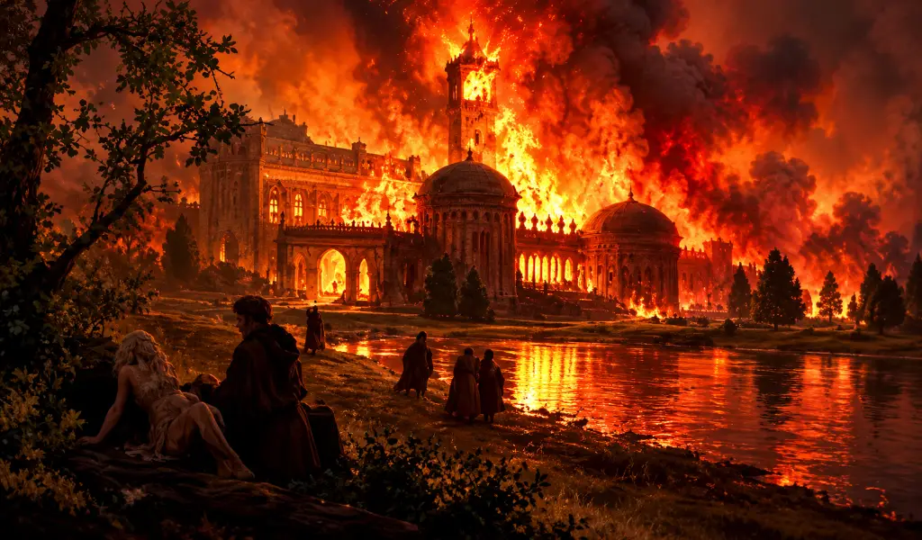 The tragedy at summerhall fire destroying the Targaryen castle